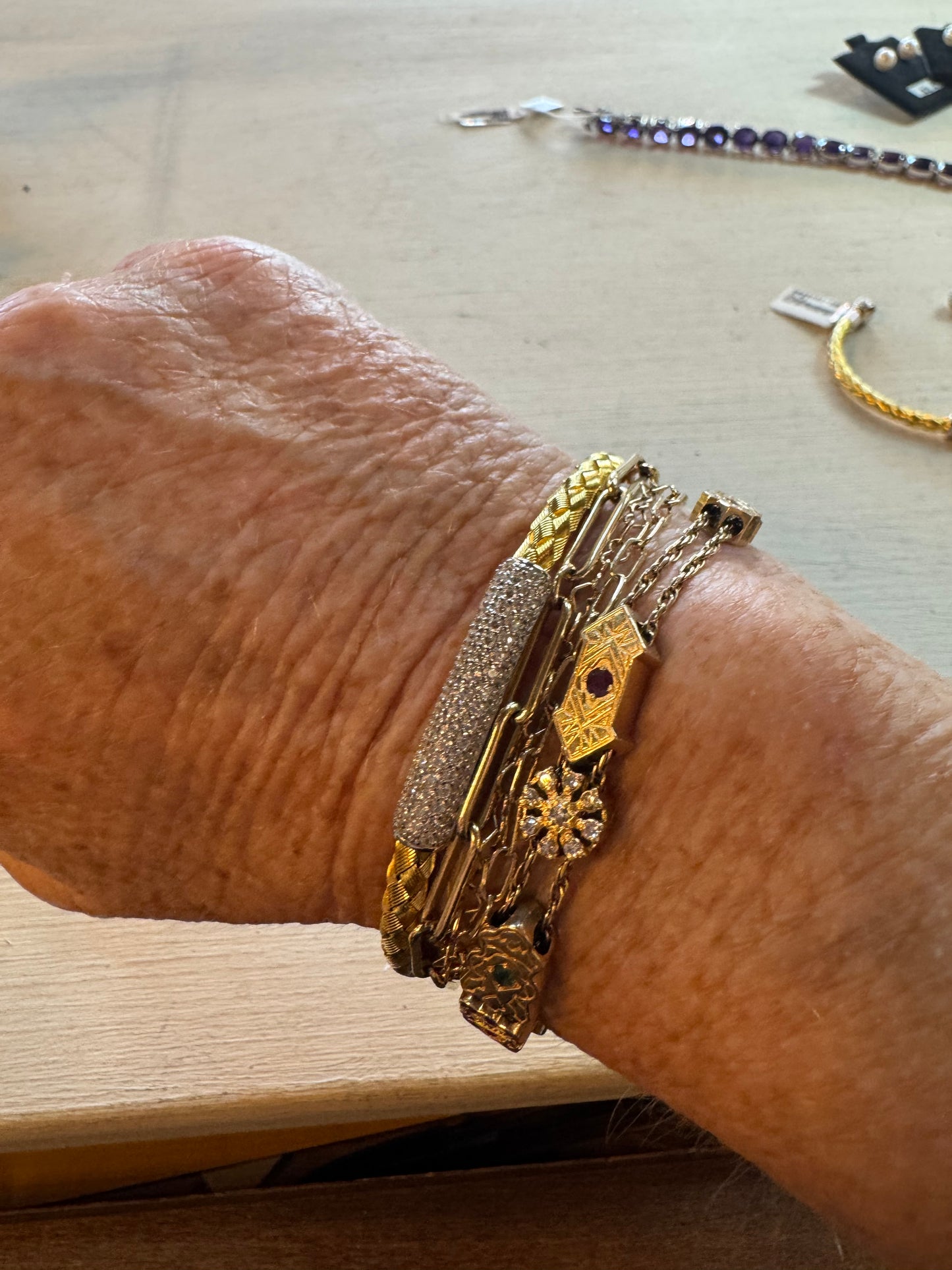 GP over Sterling and CZ cuff