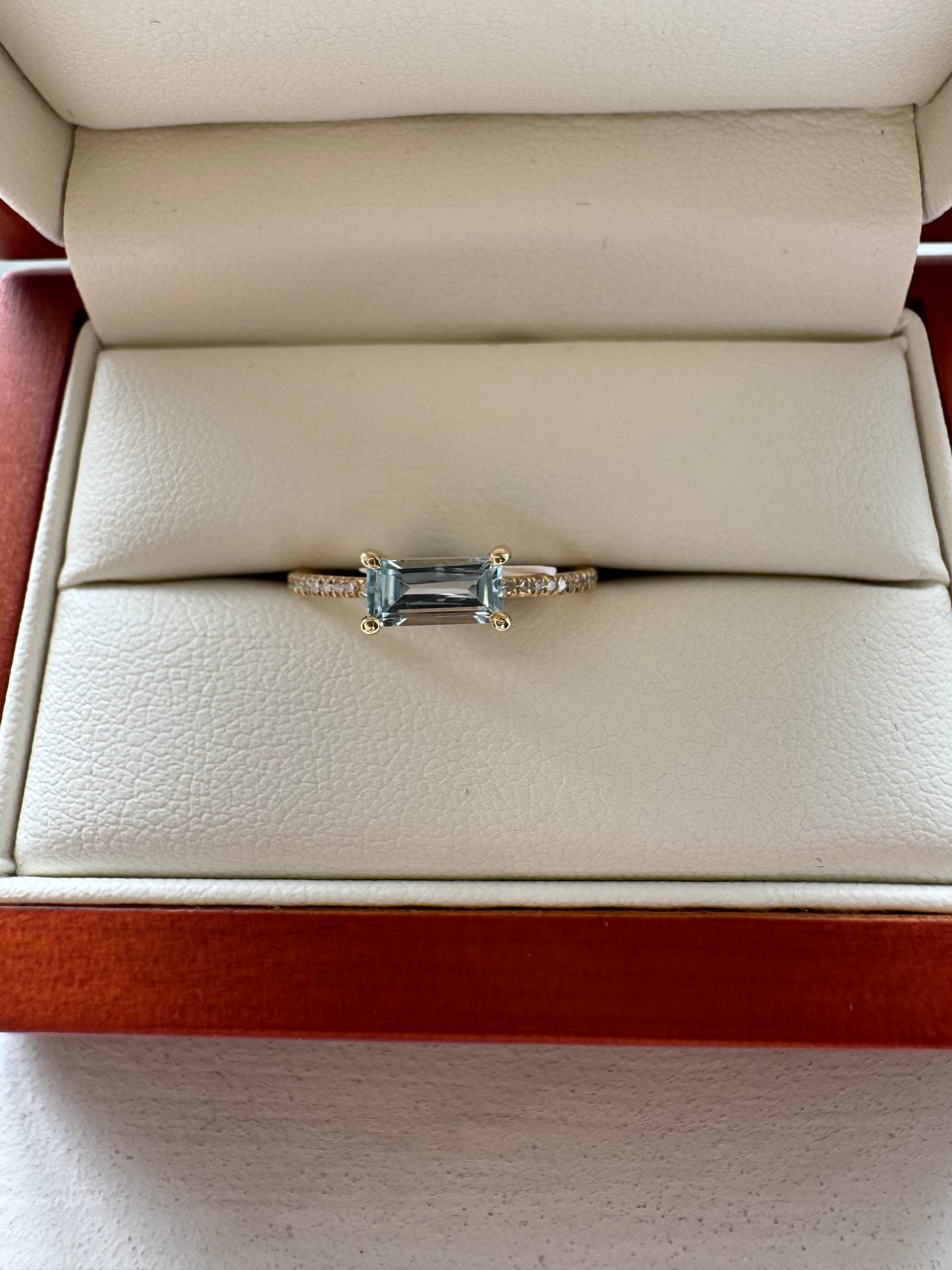 Gemstone and diamond rings