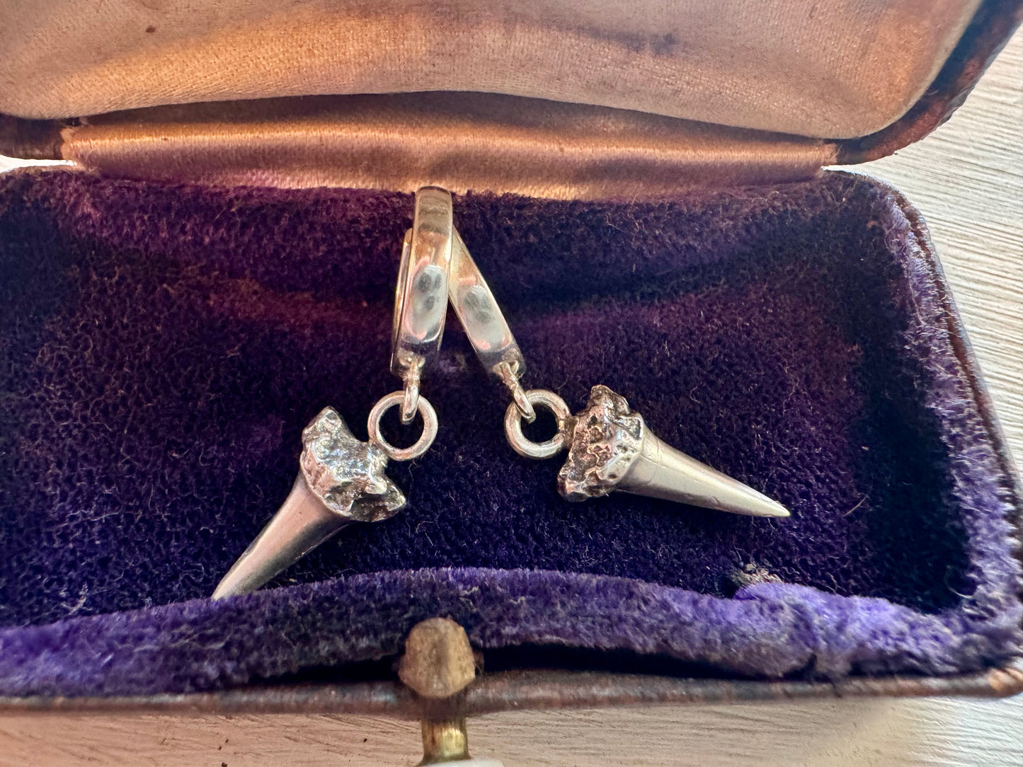 Sterling Shark Teeth earrings