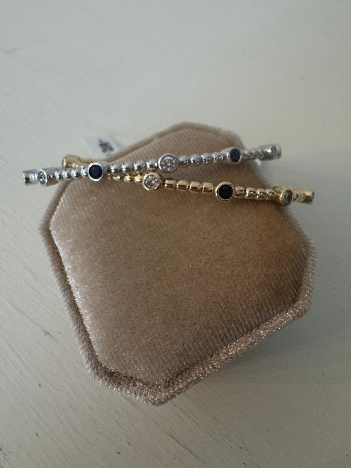 Sapphire and Diamond cuff