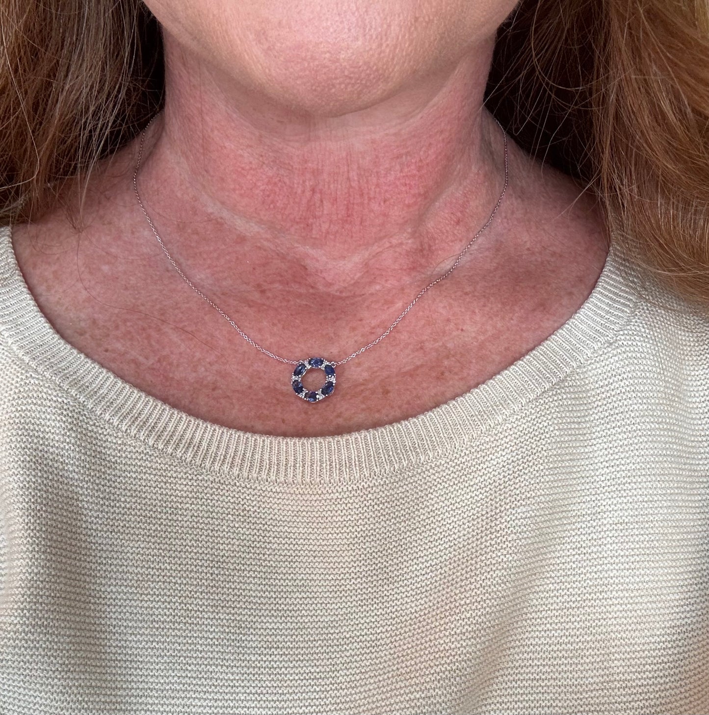 Sapphire and Dimond necklace
