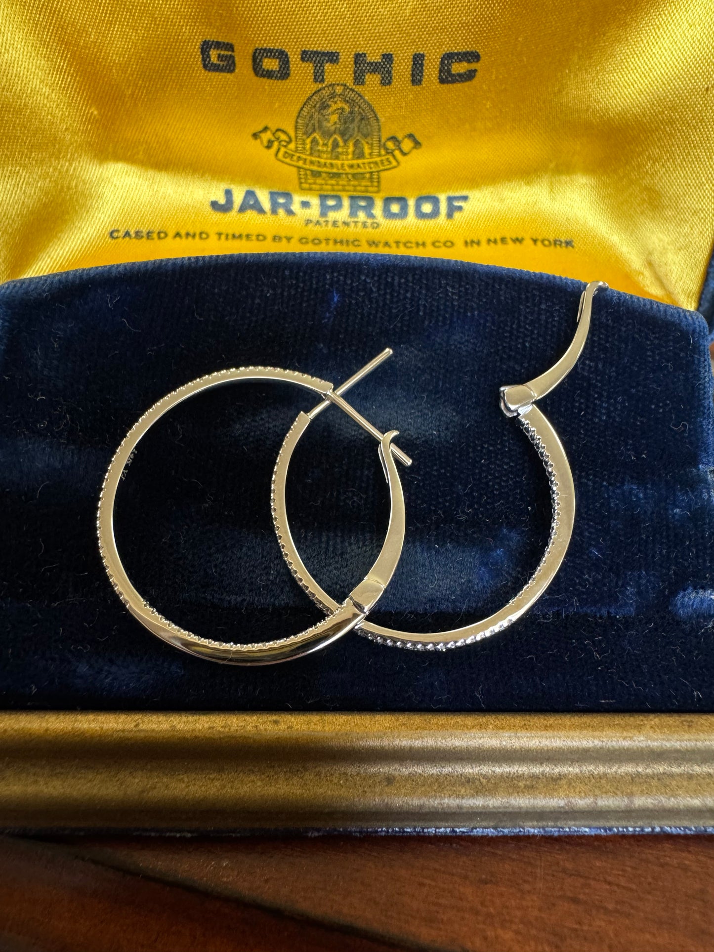 1.25” Diamond hoops