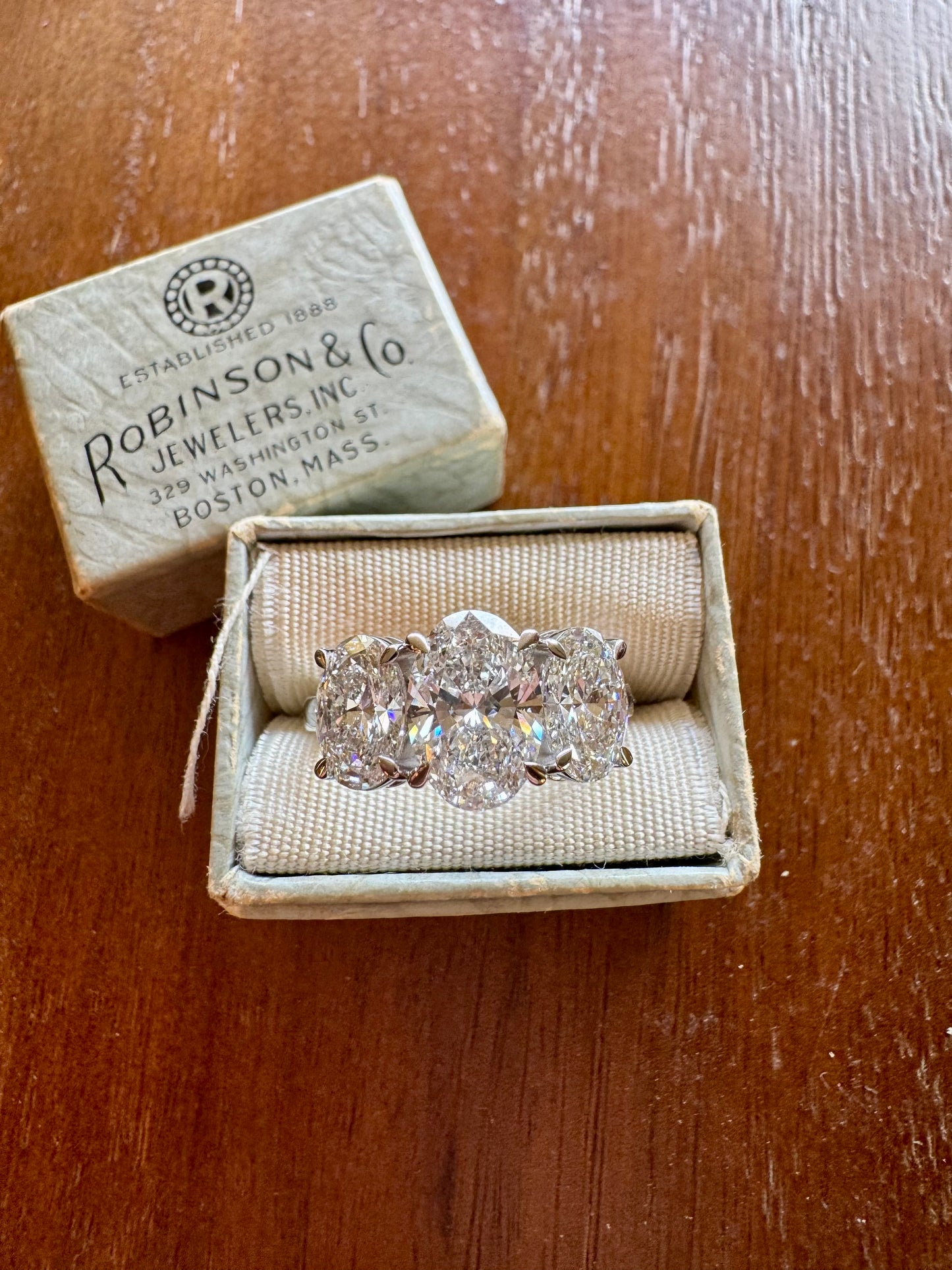 4ct tw oval lab grown diamond ring