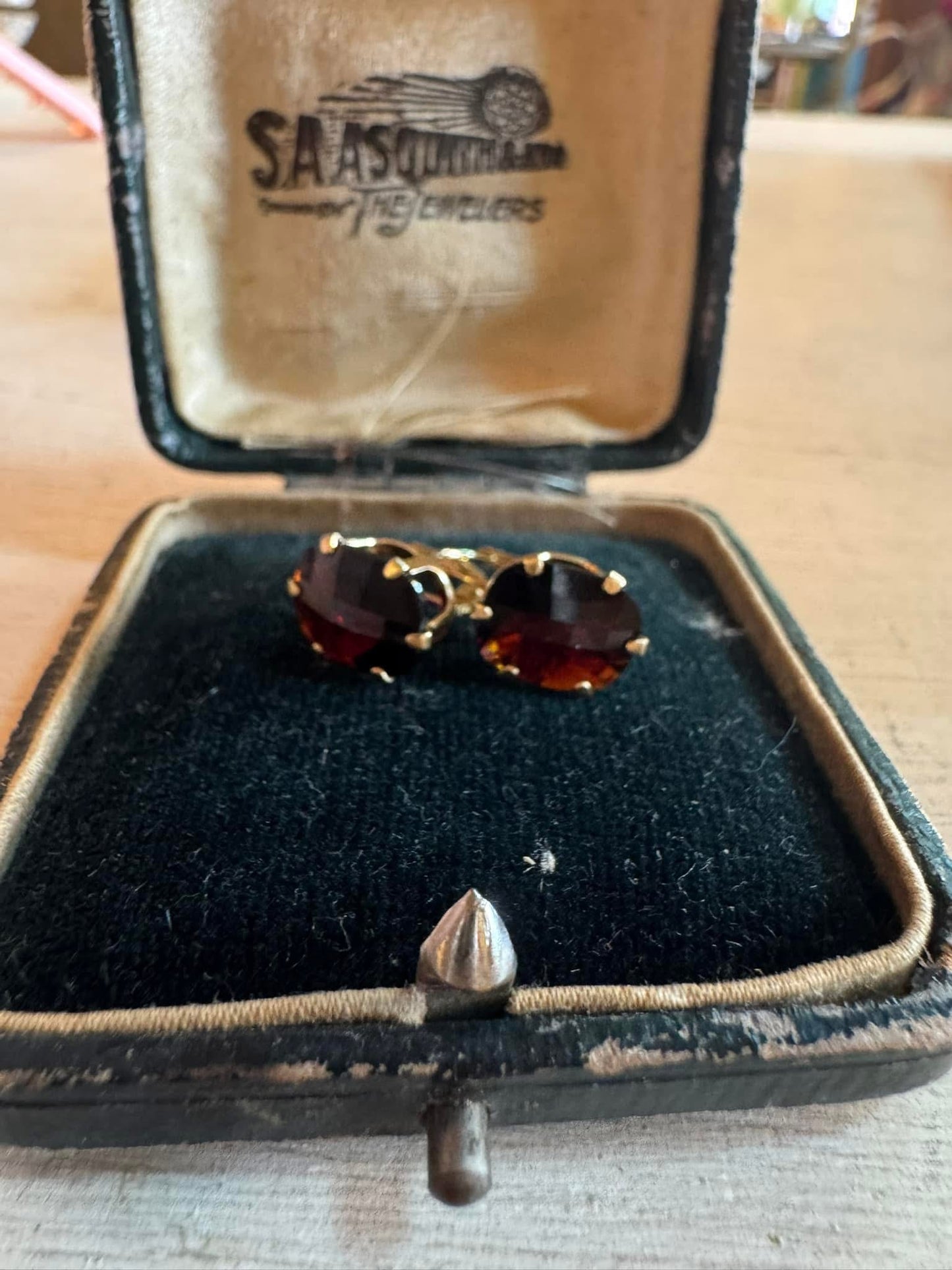Garnet earrings