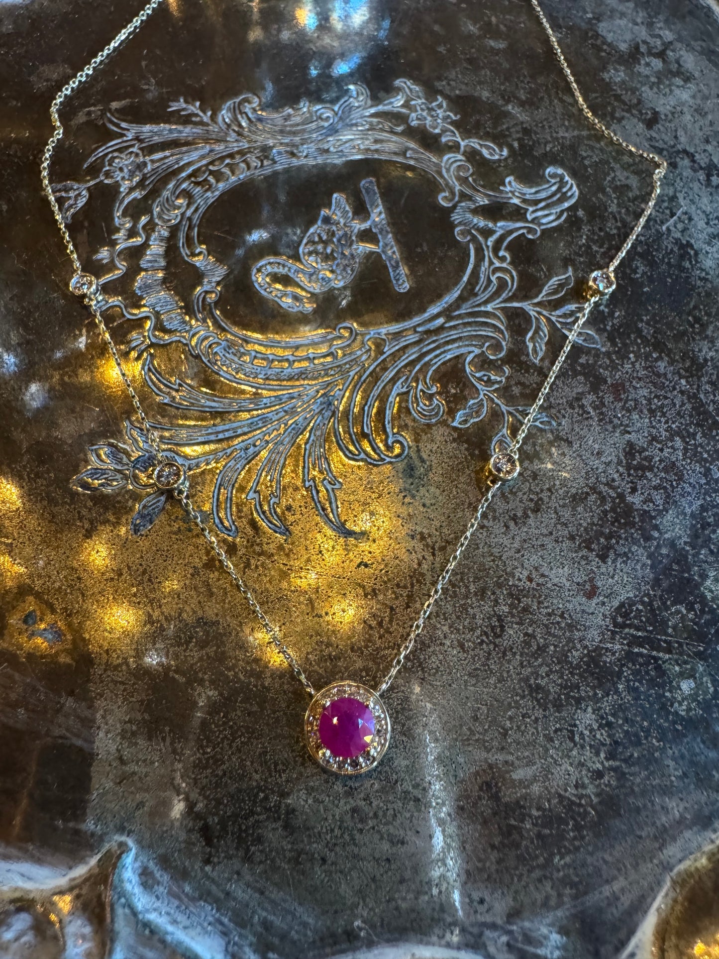 Ruby and Diamond necklace