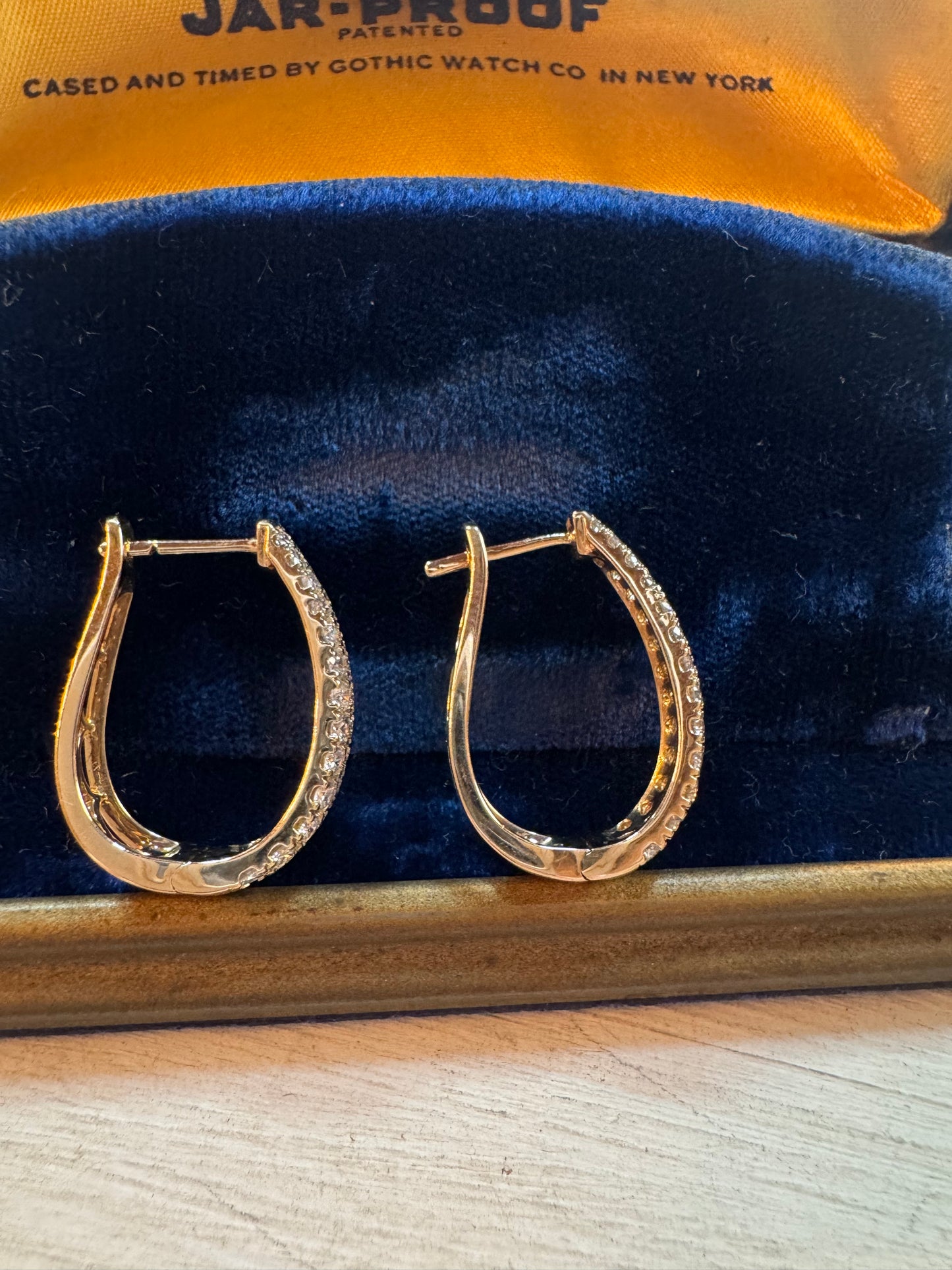 2ct Pave’ Diamond hoops