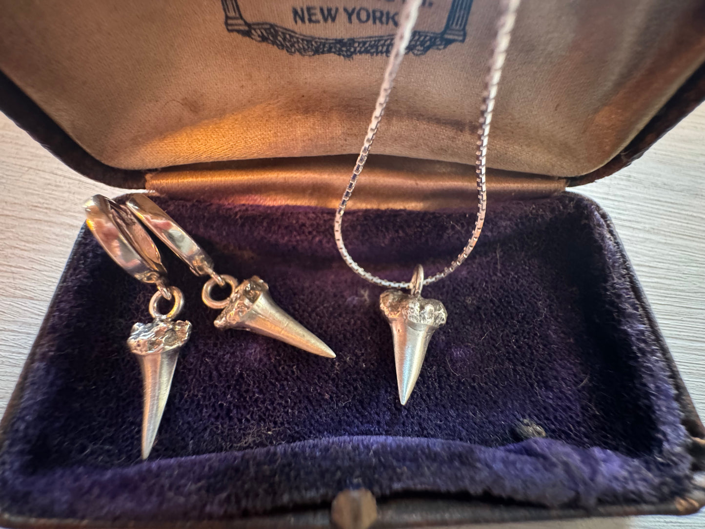 Sterling Shark Teeth earrings