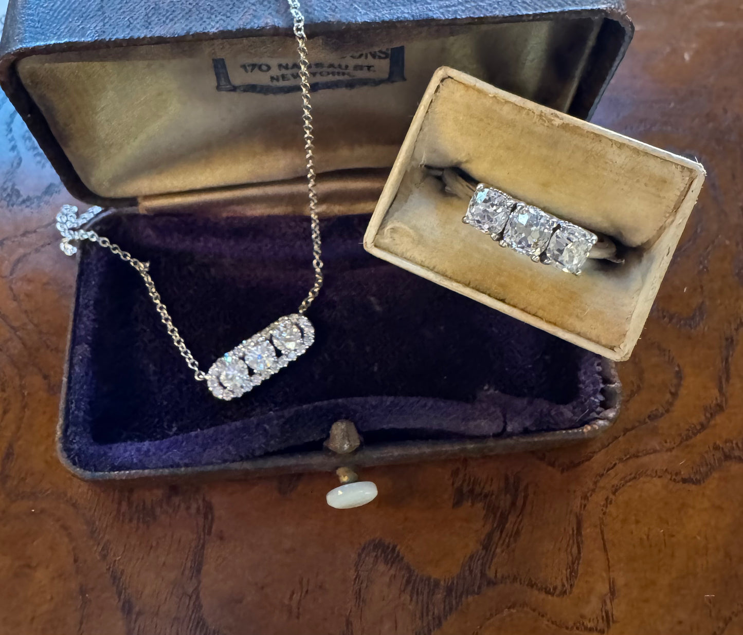 1.37ct old mine cut Diamond ring