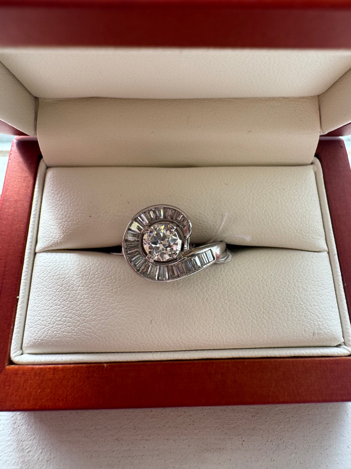 .71ct old euro center diamond ring