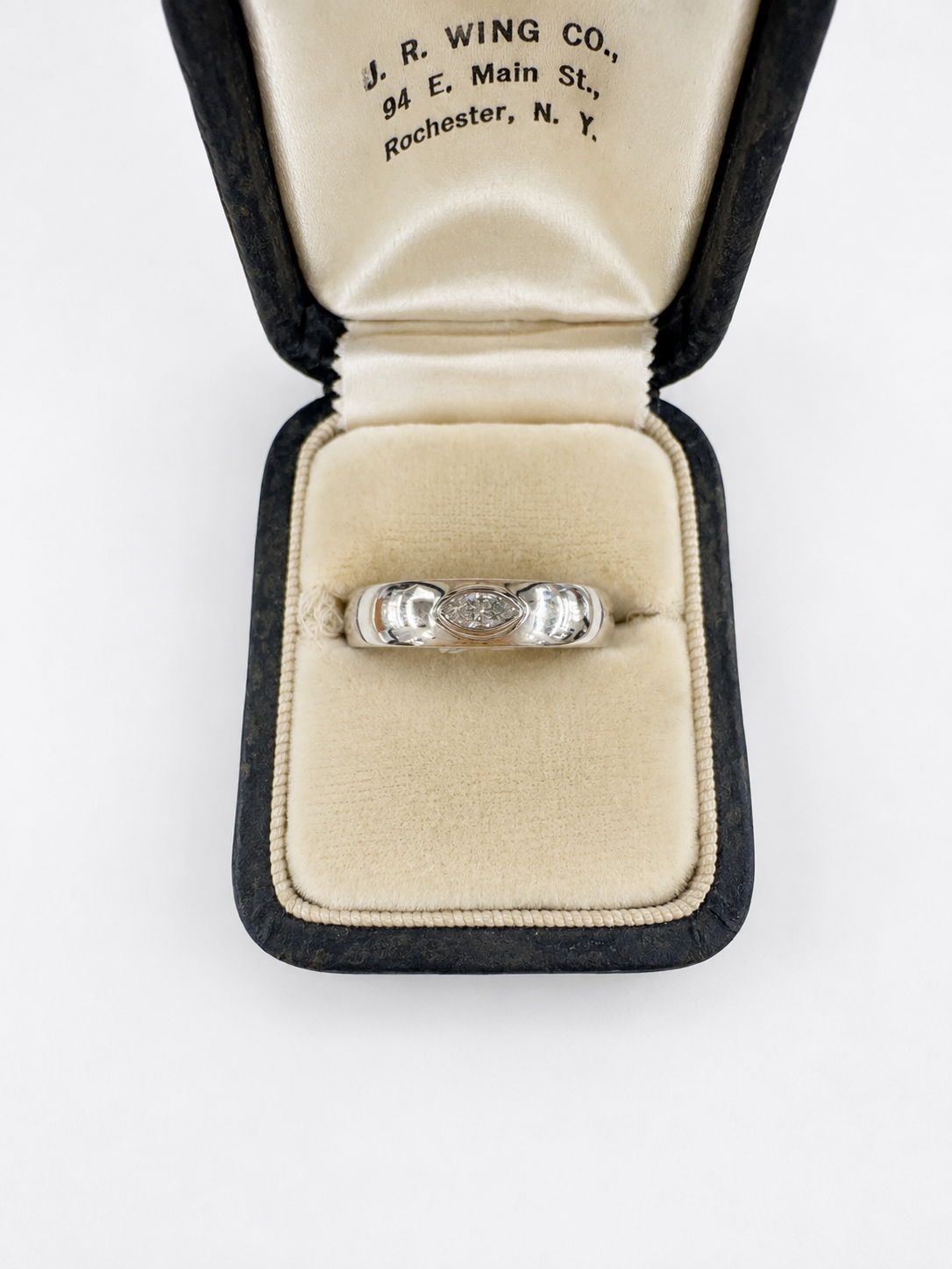 Bezel-Set Marquise Diamond Band