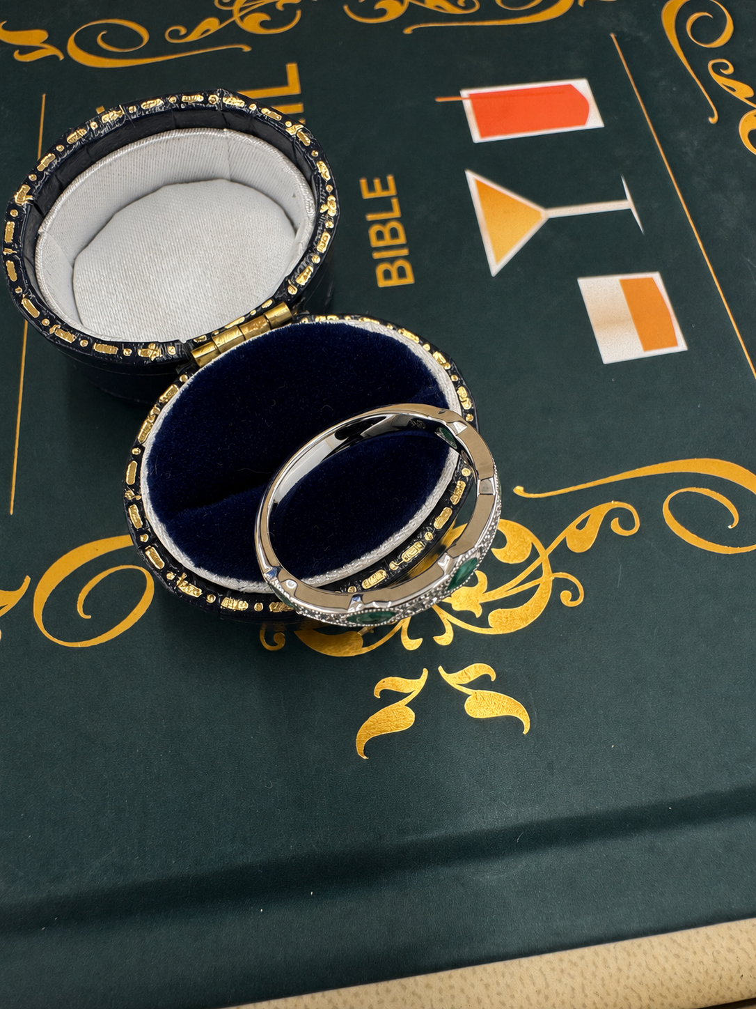 Emerald and Diamond band