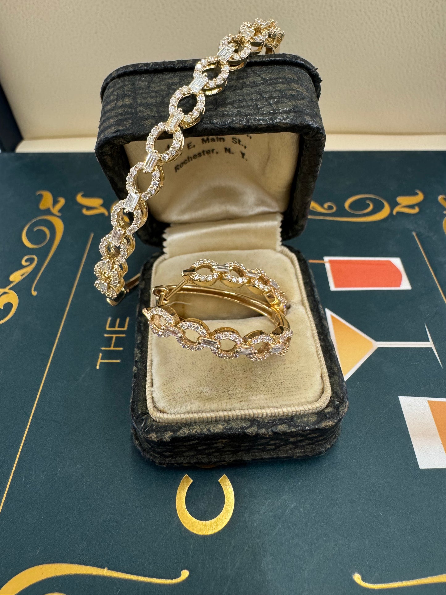 Diamond bangle bracelet