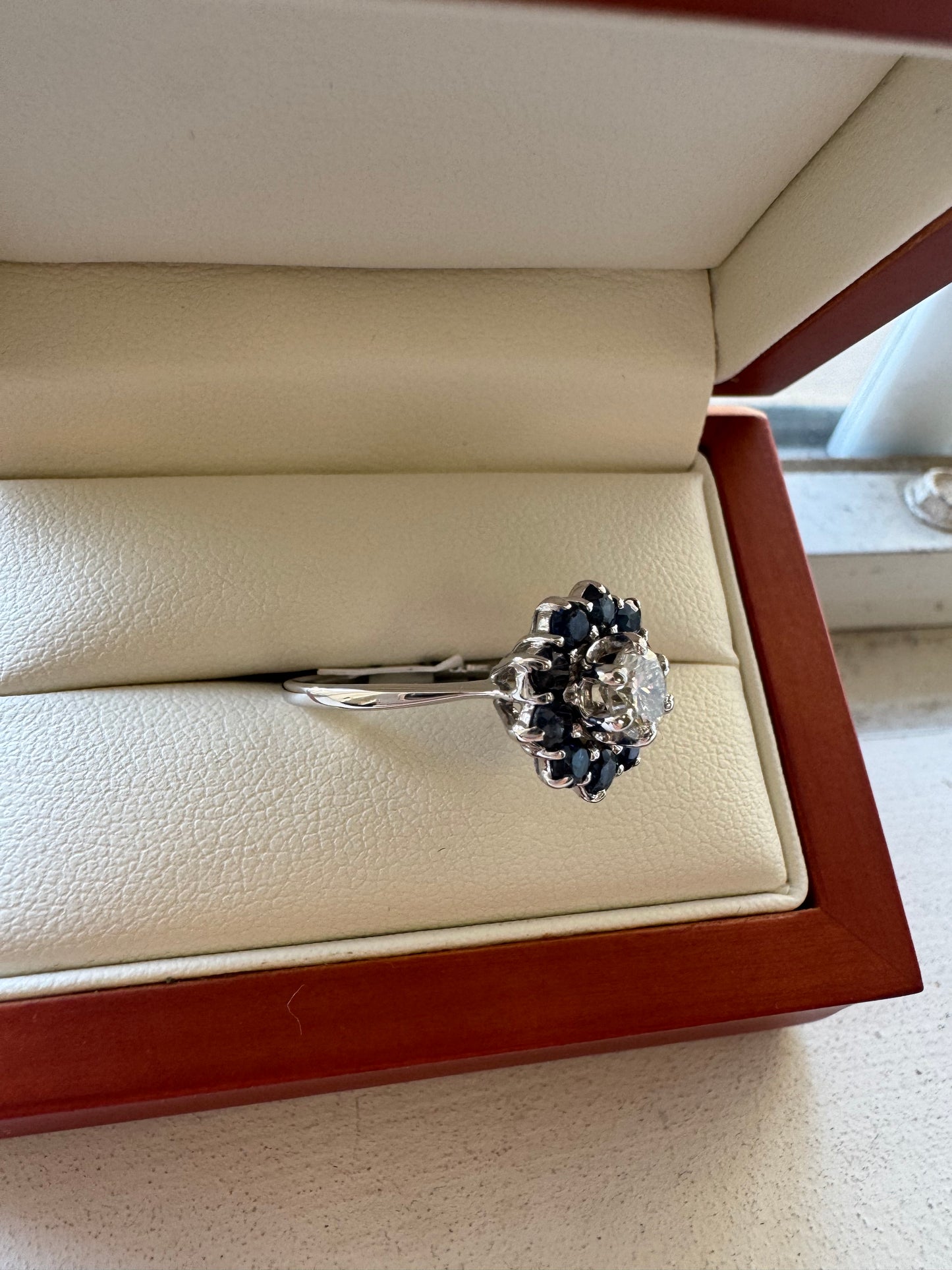 Vintage Sapphire and Diamond ring