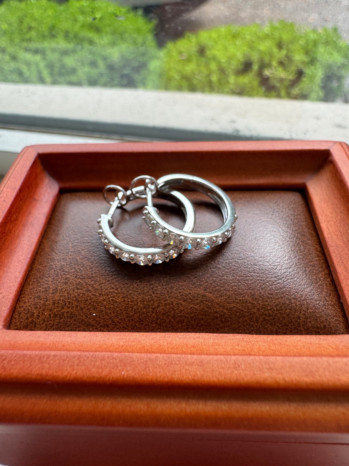 1ct Diamond hoops