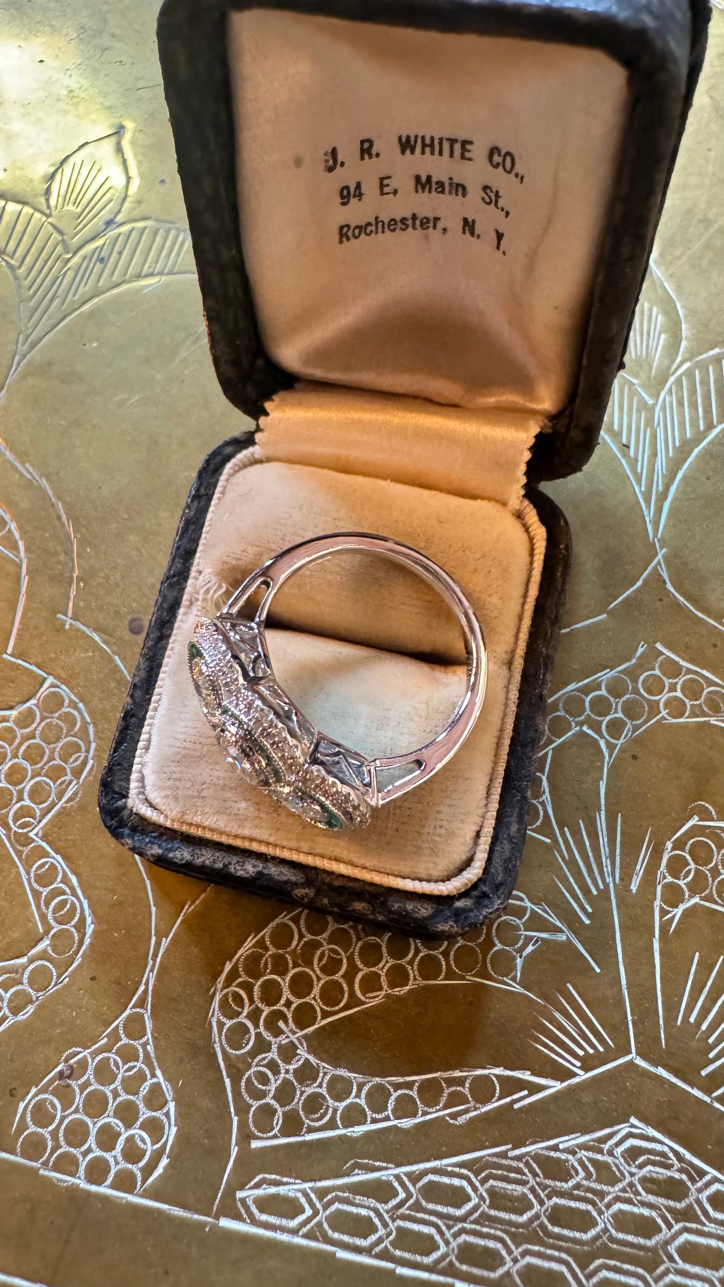 Emerald and Diamond ring