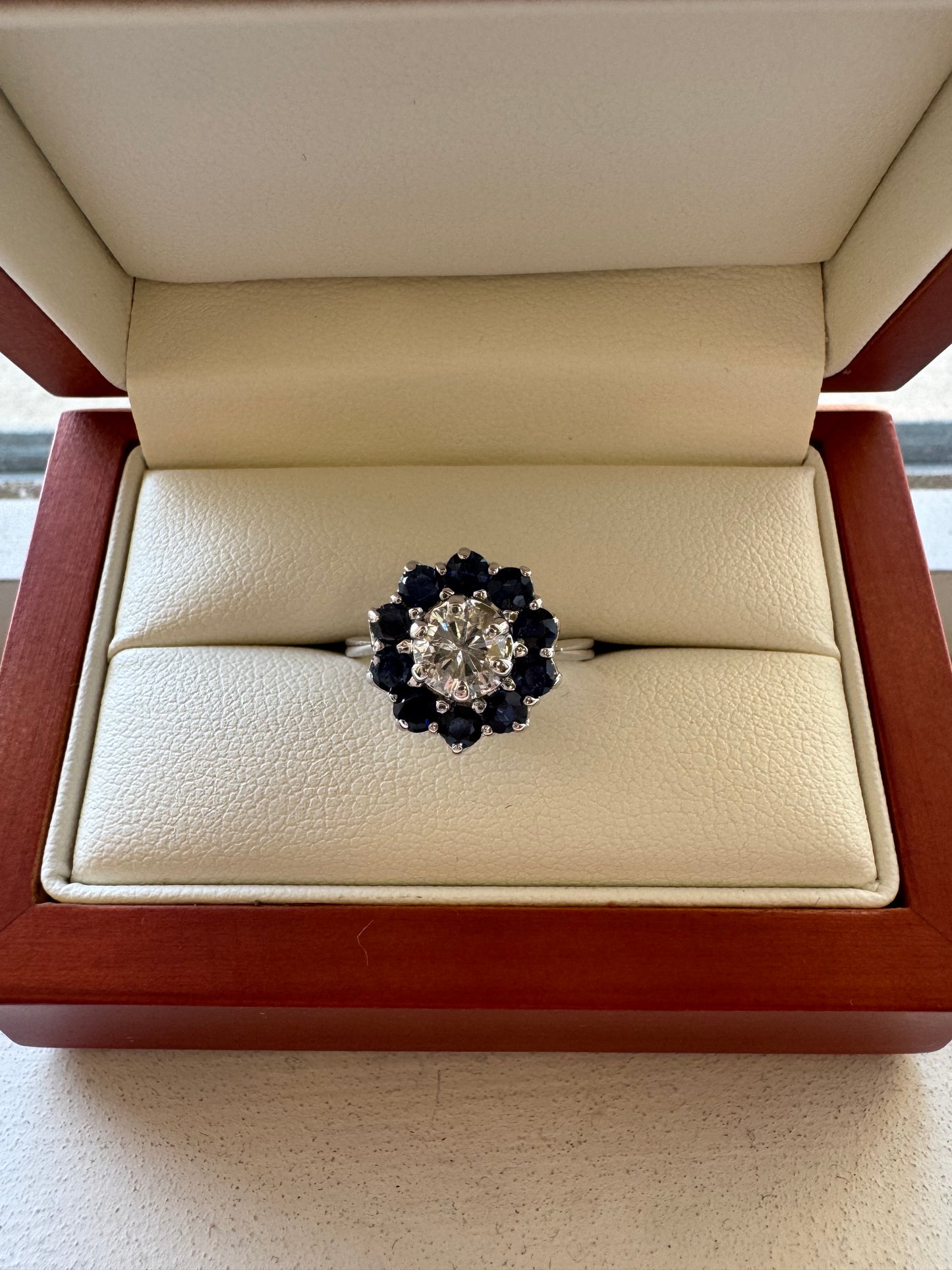 Vintage Sapphire and Diamond ring