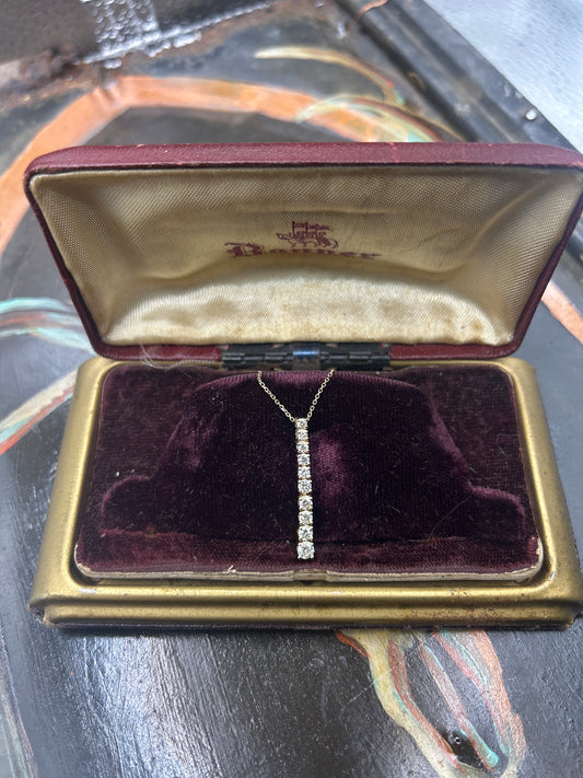 Diamond Bar Necklace