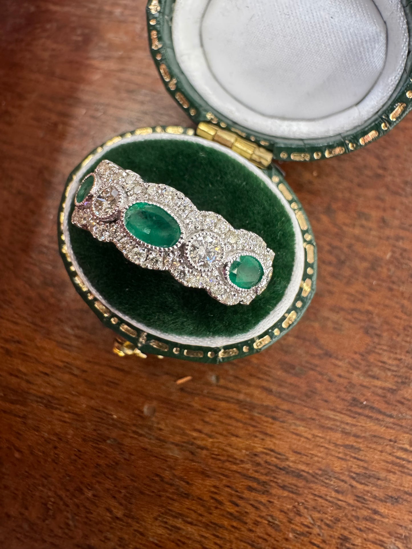 Emerald and Diamond band