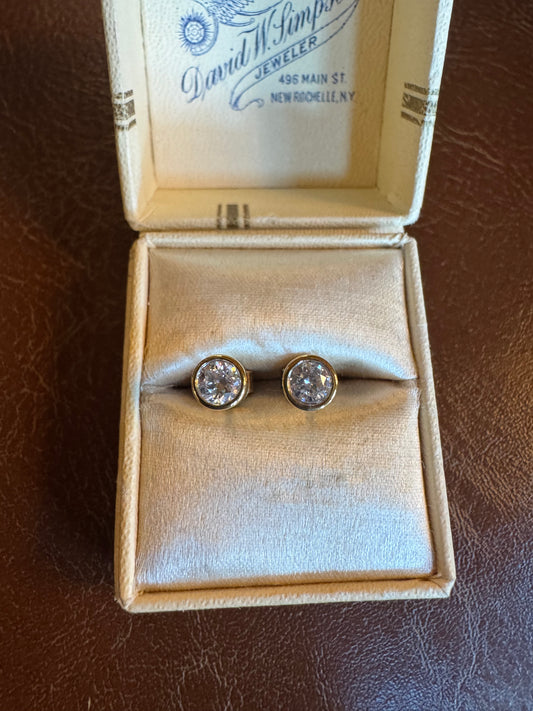 .50ct lab grown diamond studs