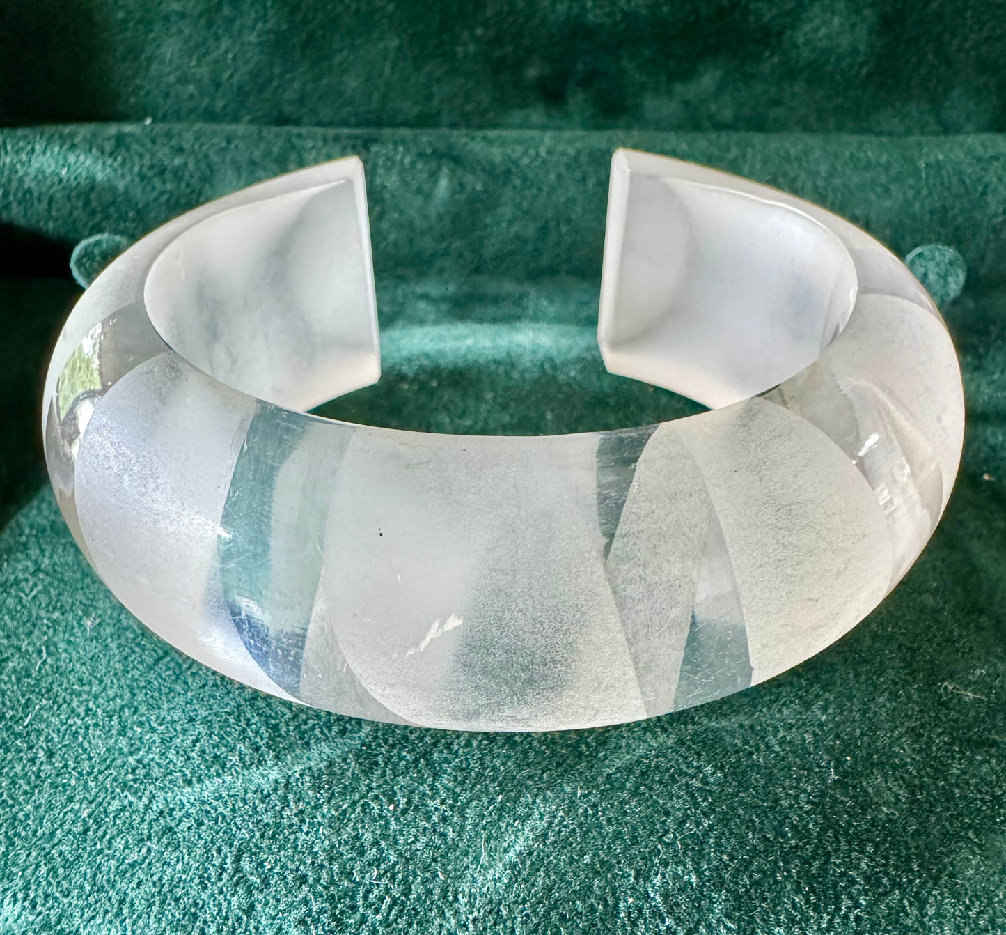 Clear acrylic bangle