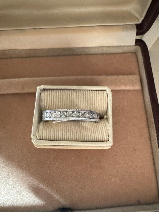 1ct channel set eternity bands