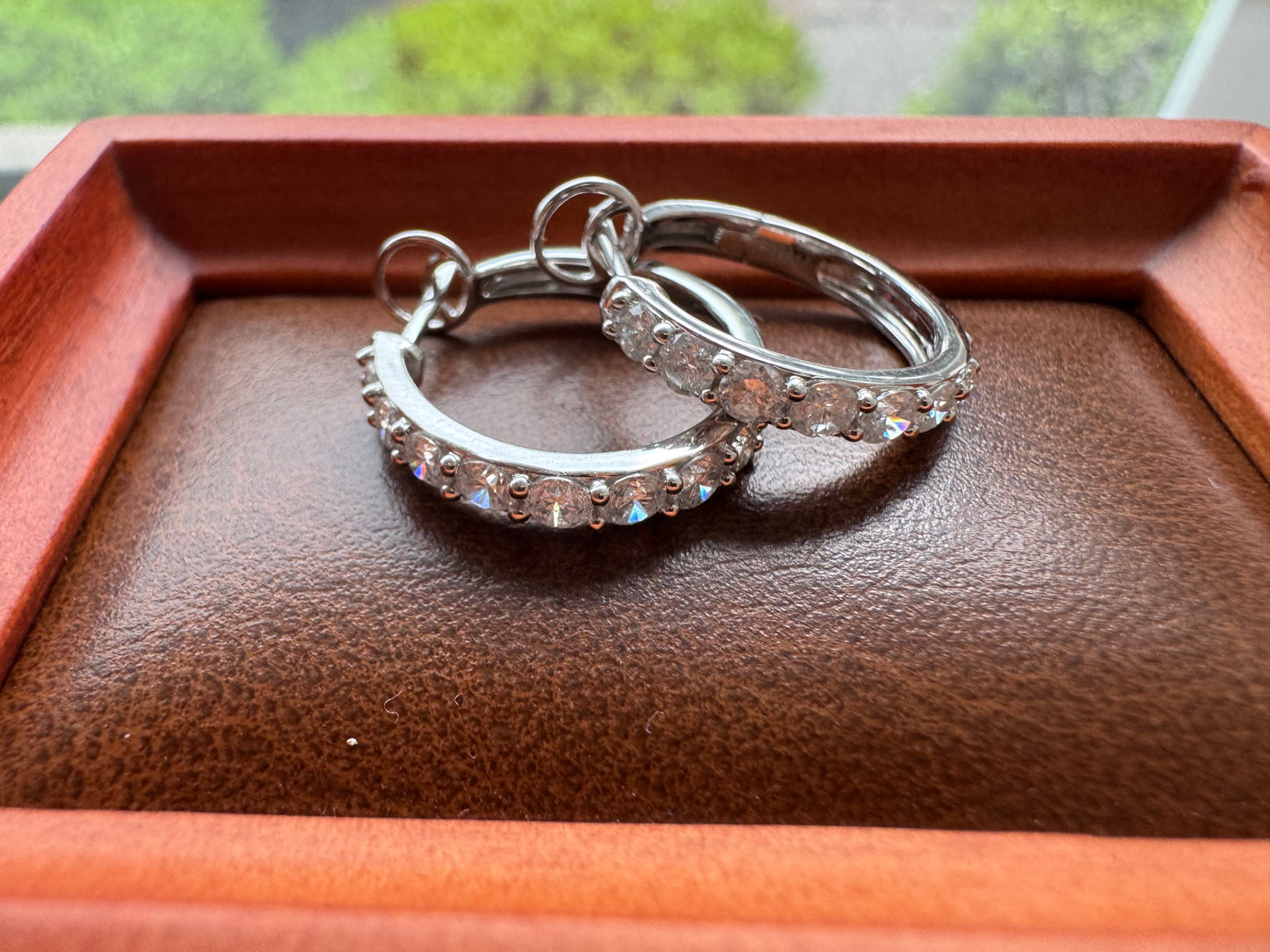1ct Diamond hoops