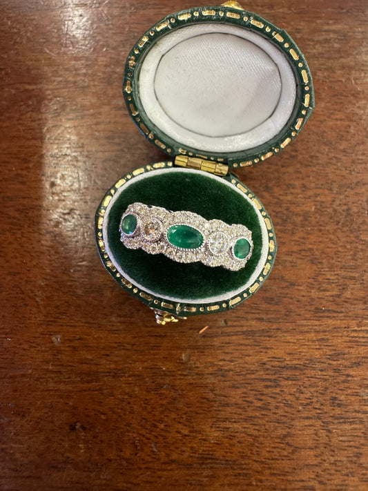 Emerald and Diamond band