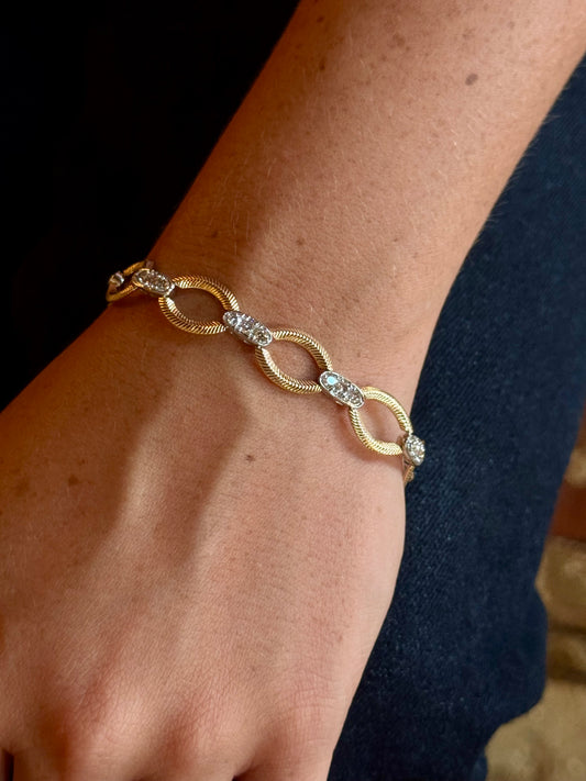 2ct Diamond and Gold Bracelet