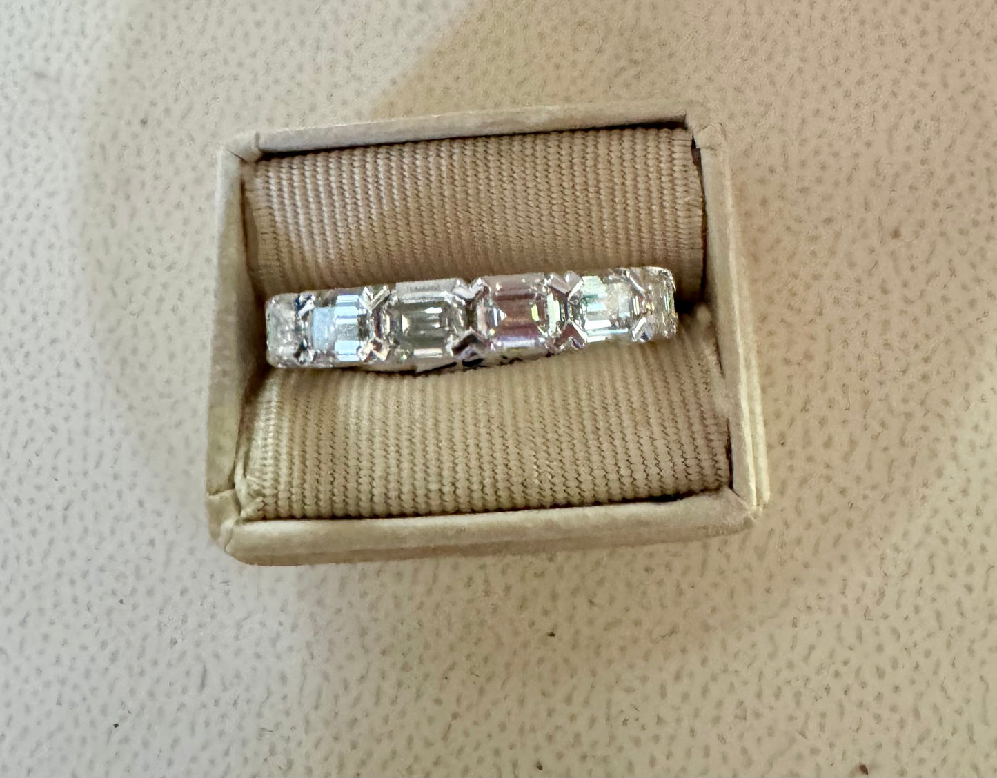 1.67ct Emerald Cut Diamond Band