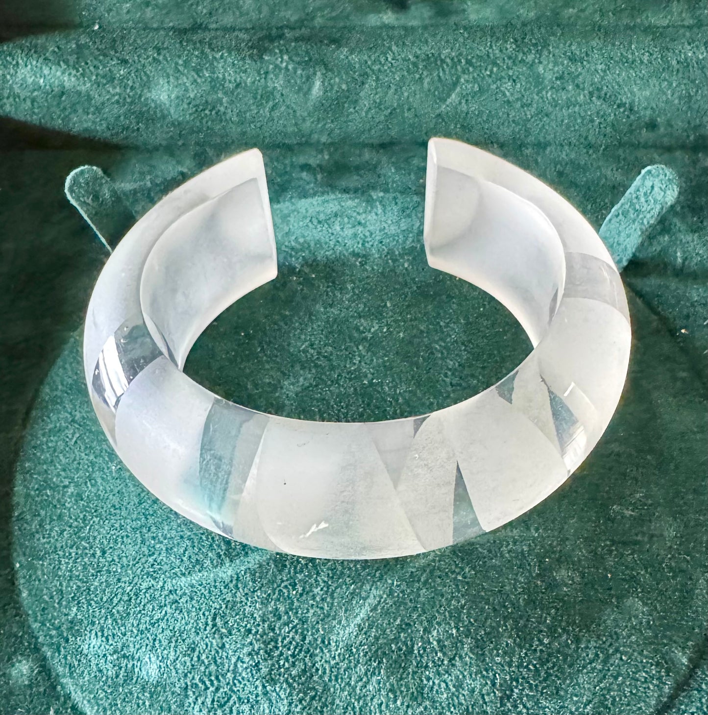 Clear acrylic bangle