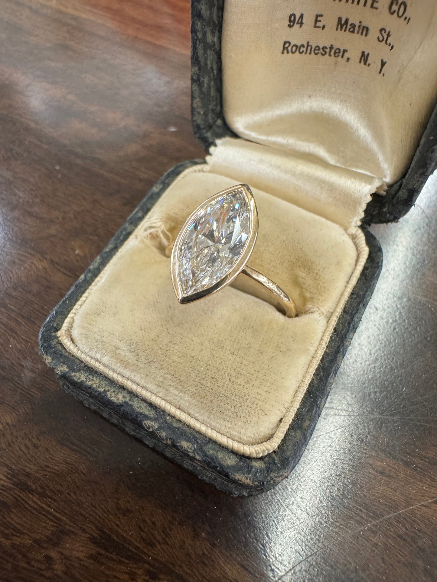 2ct Marquise lab grown diamond ring