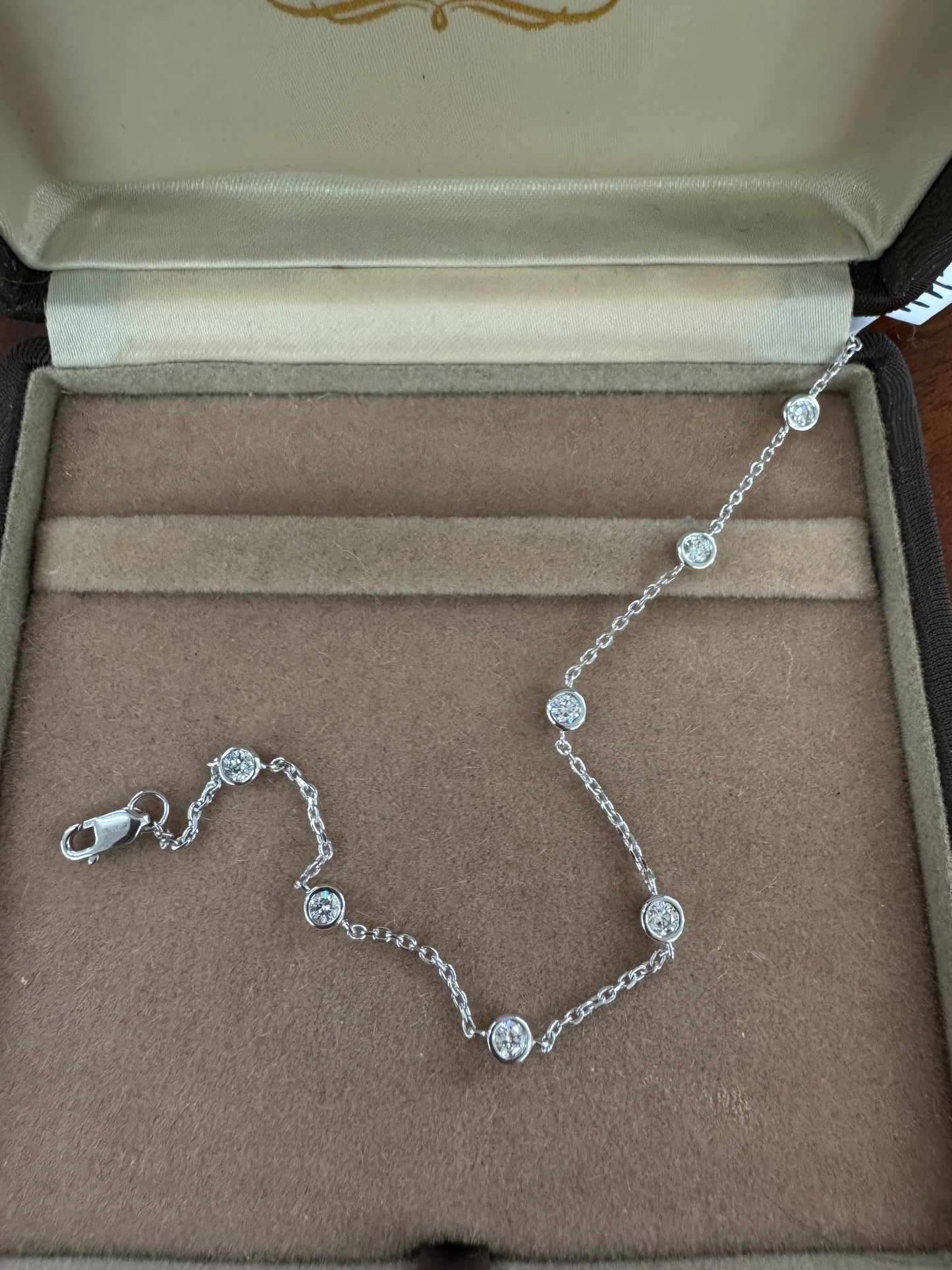 .50ct lab grown diamond by the yard bracelet
