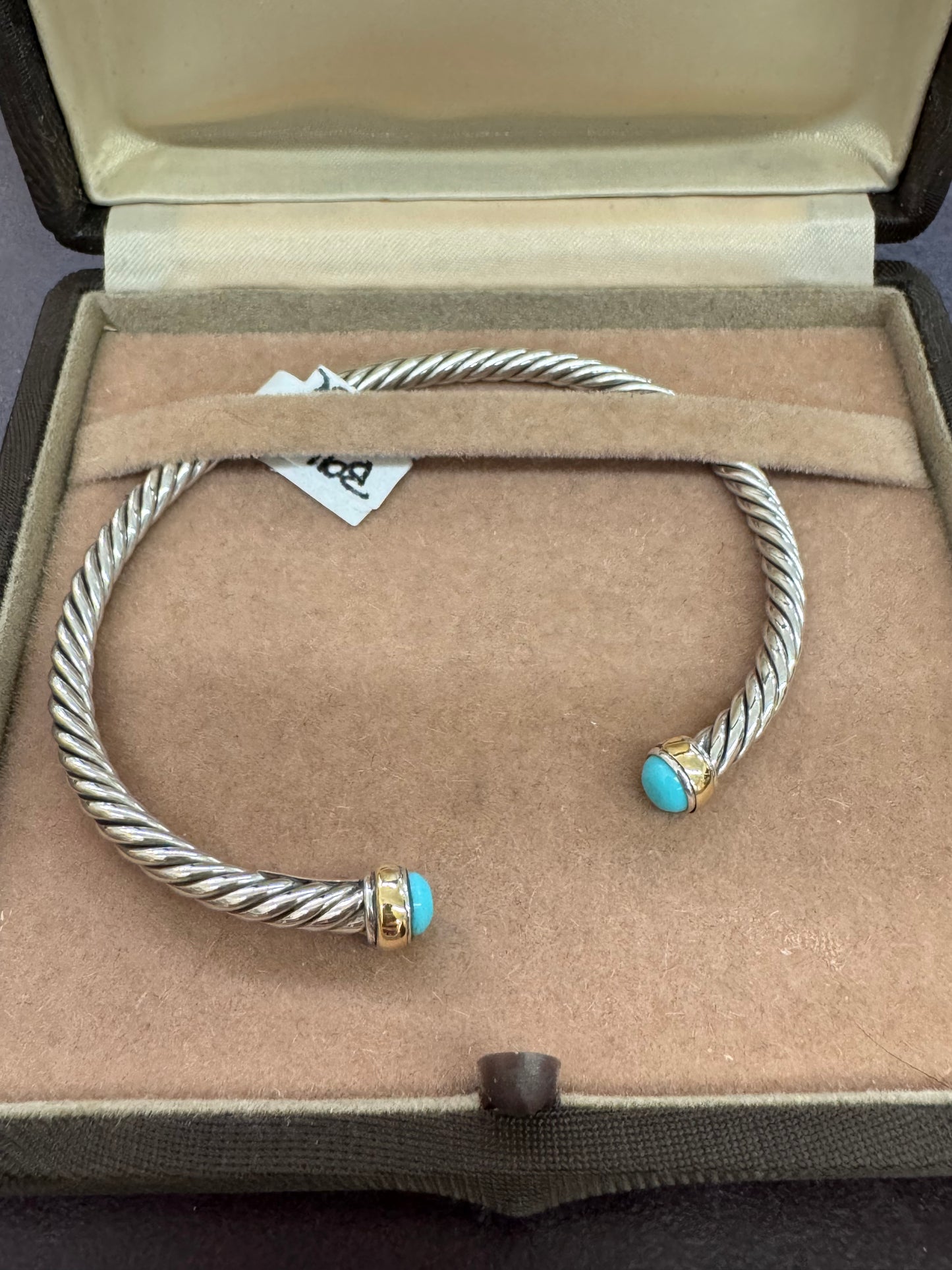Sterling and 18k cuffs