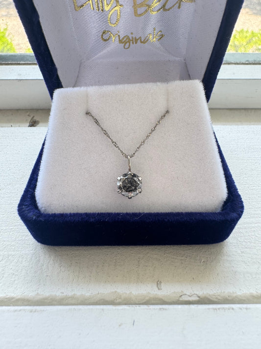 .80ct Salt & Pepper Diamond necklace