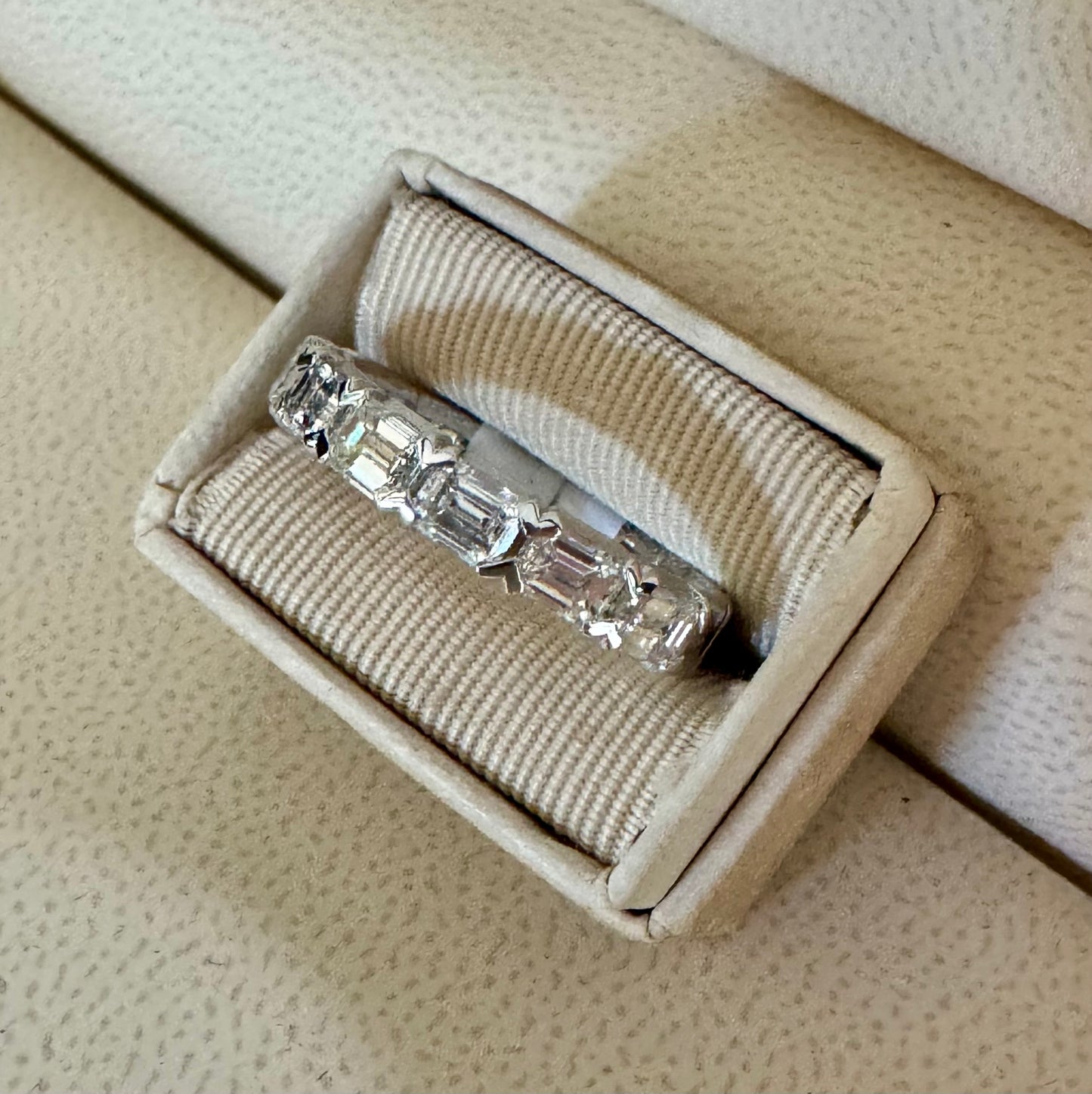 1.67ct Emerald Cut Diamond Band