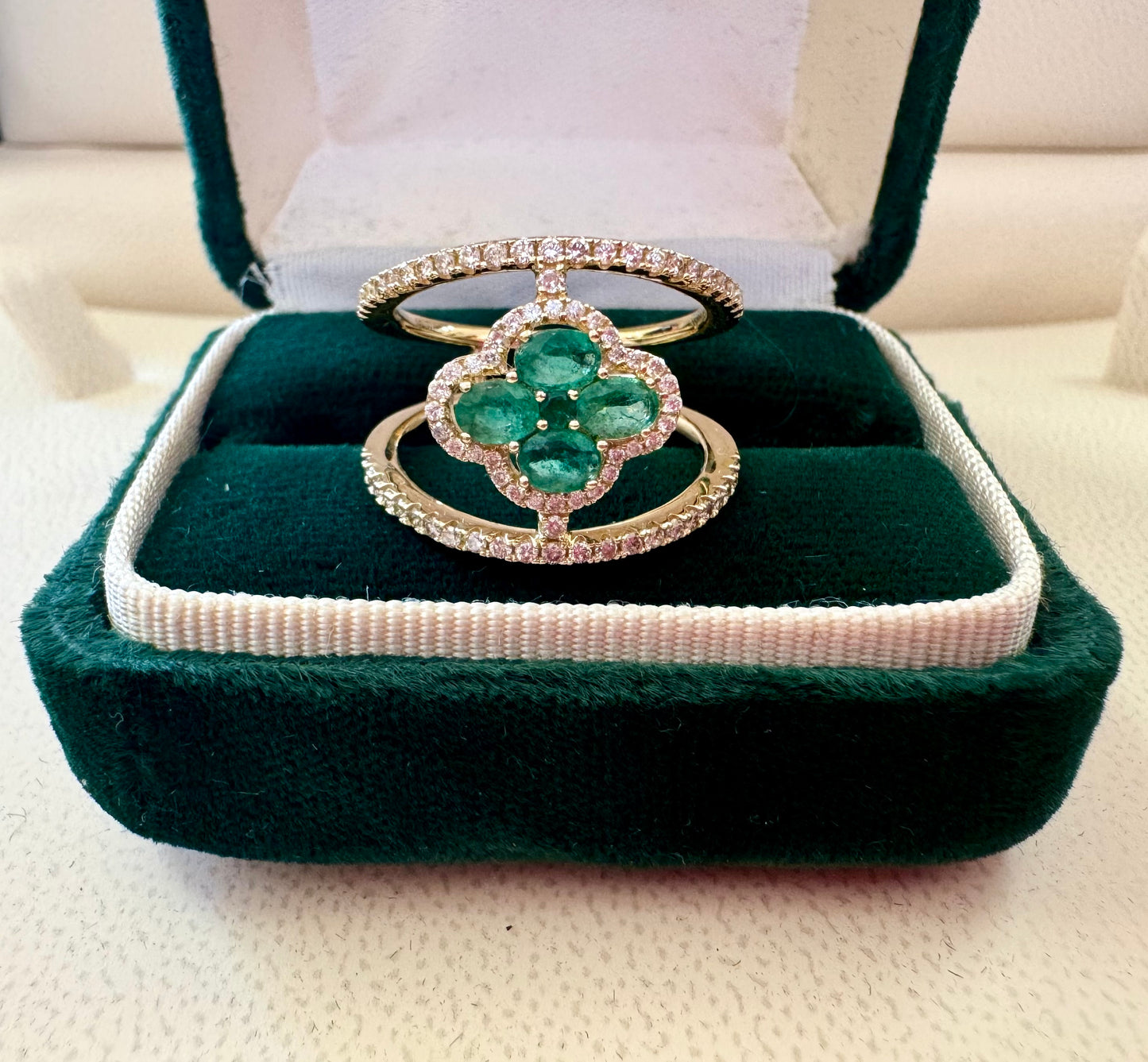 Emerald and Diamond ring