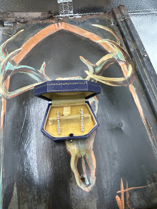 .50ct of Graduated Bar Diamond earrings