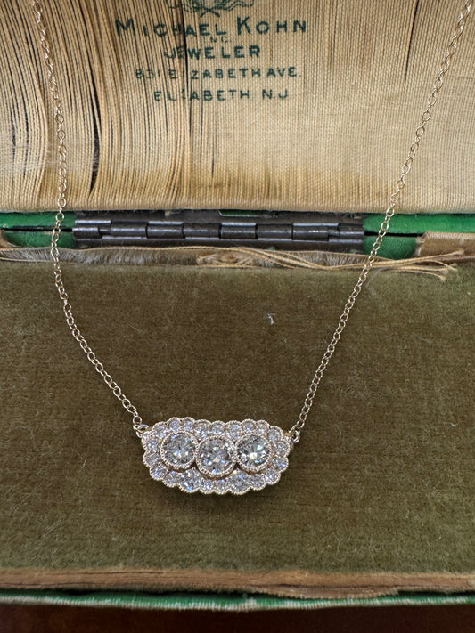 Antique look Diamond necklace