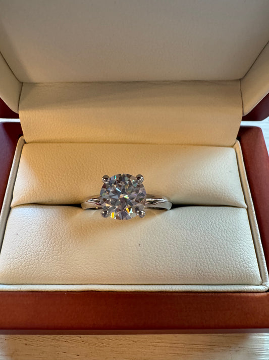 1.75ct Moissanite in Sterling Silver