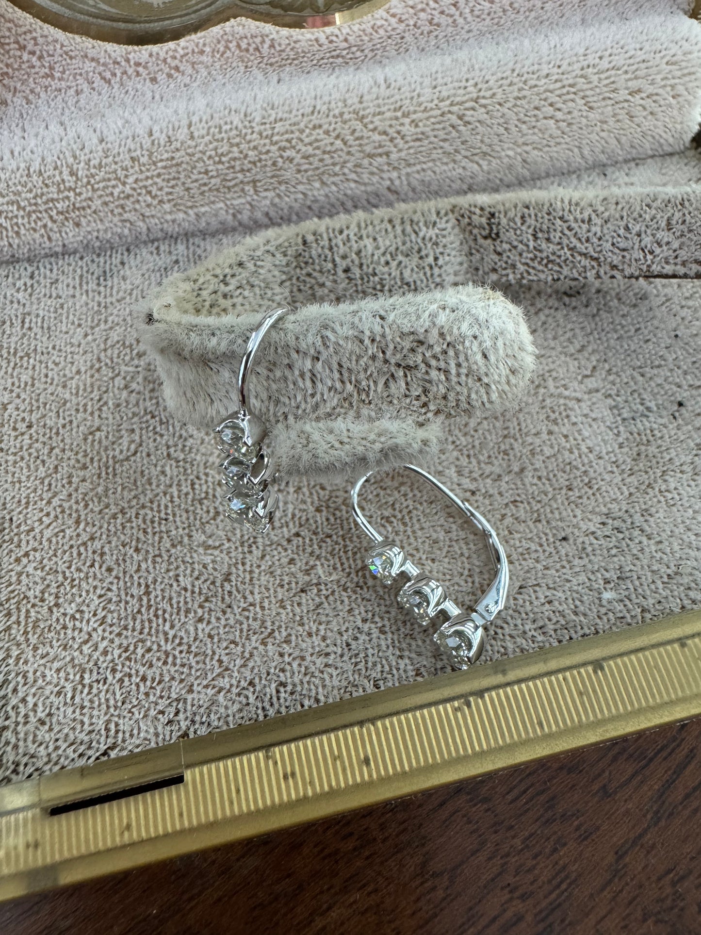 1.44ct Diamond Hoop Earrings
