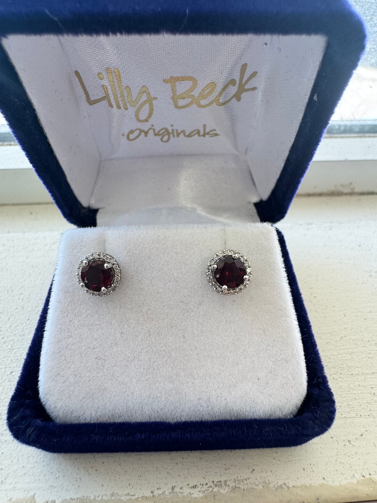 .10ct Diamond and natural Gemstone Halos