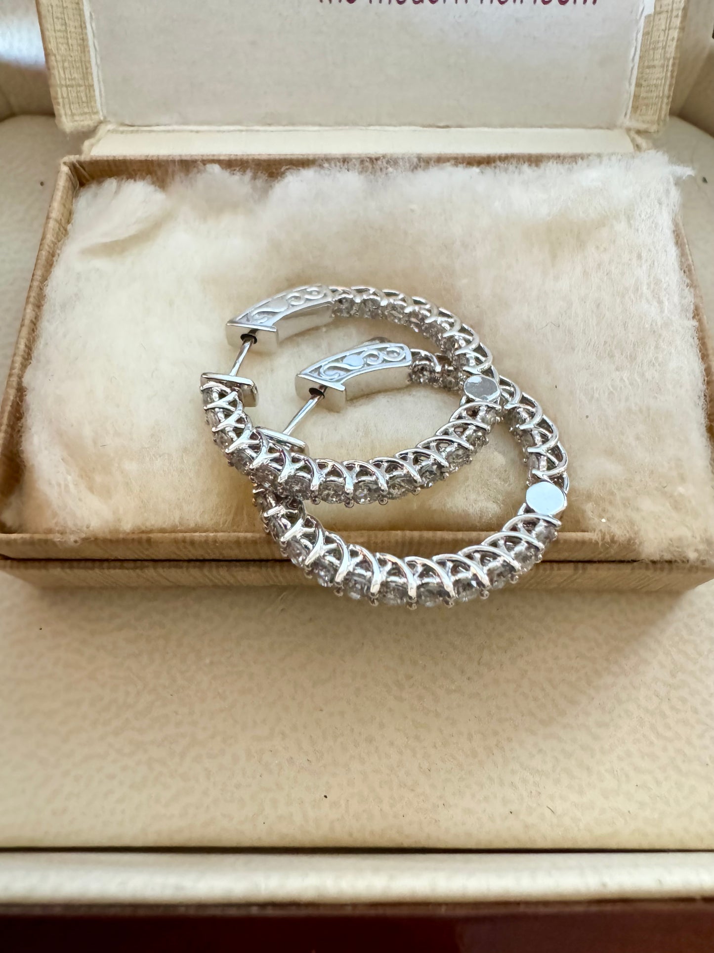 2.11ct Diamond hoops