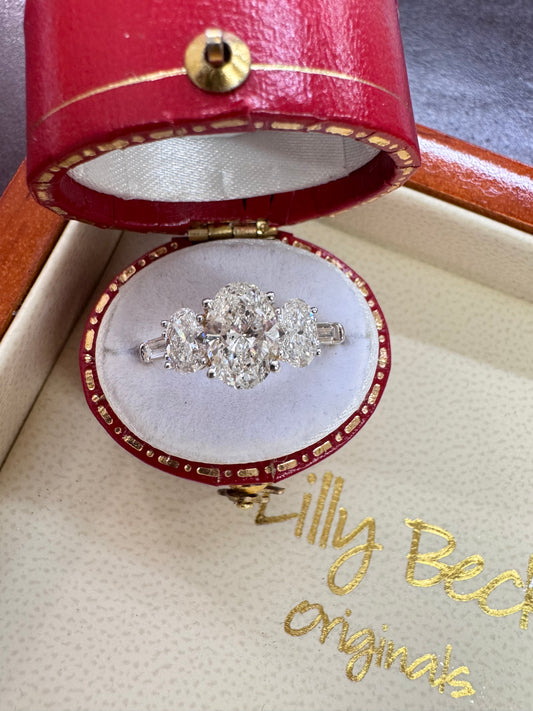 1.75ct lab grown diamond ring