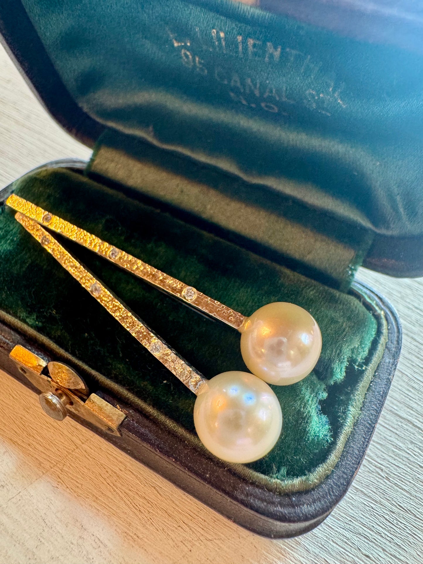 Designer Pure Silver Pearl and Diamond drops