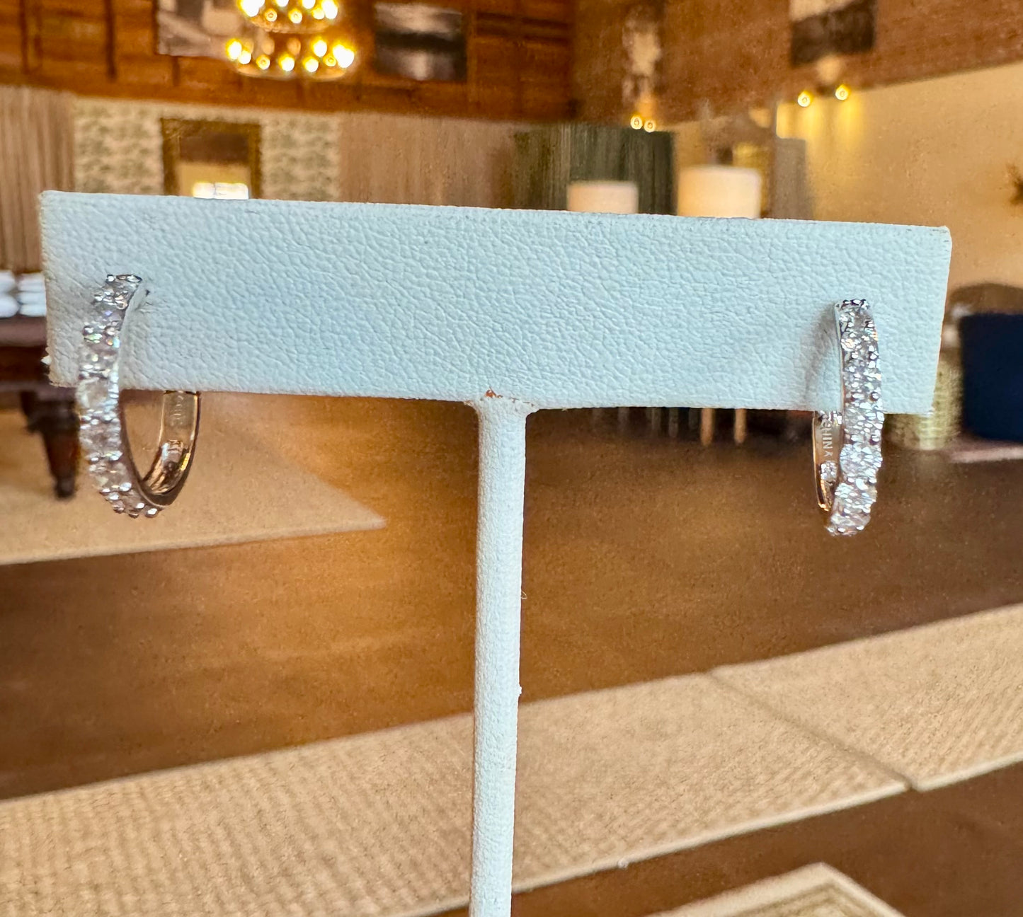 1ct Diamond hoops