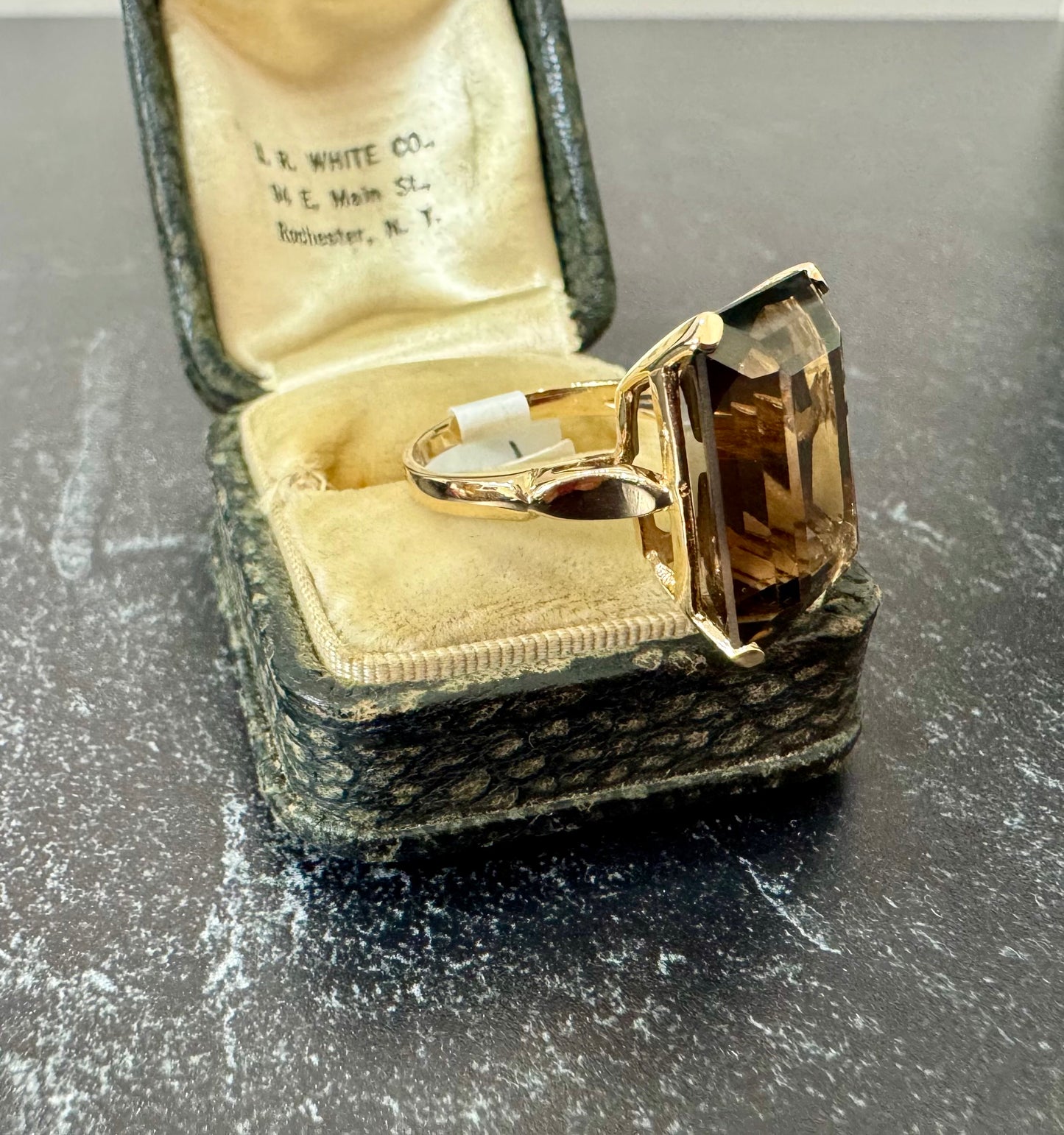 Vintage Smokey quartz ring