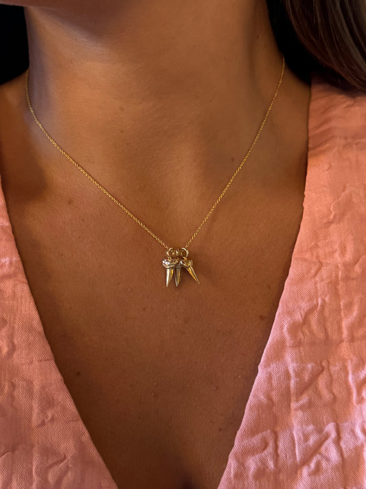 14k Sharks tooth pendant