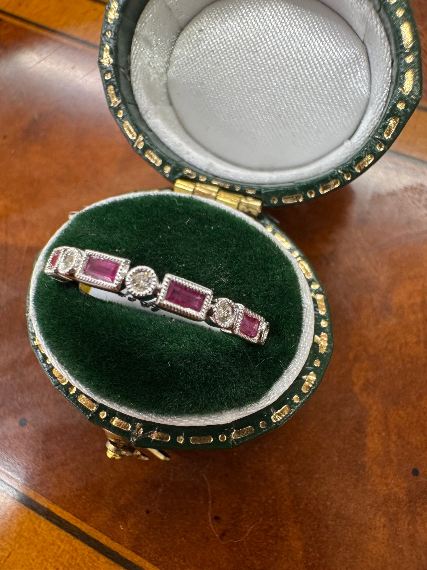 0.25ct Ruby and Diamond Band