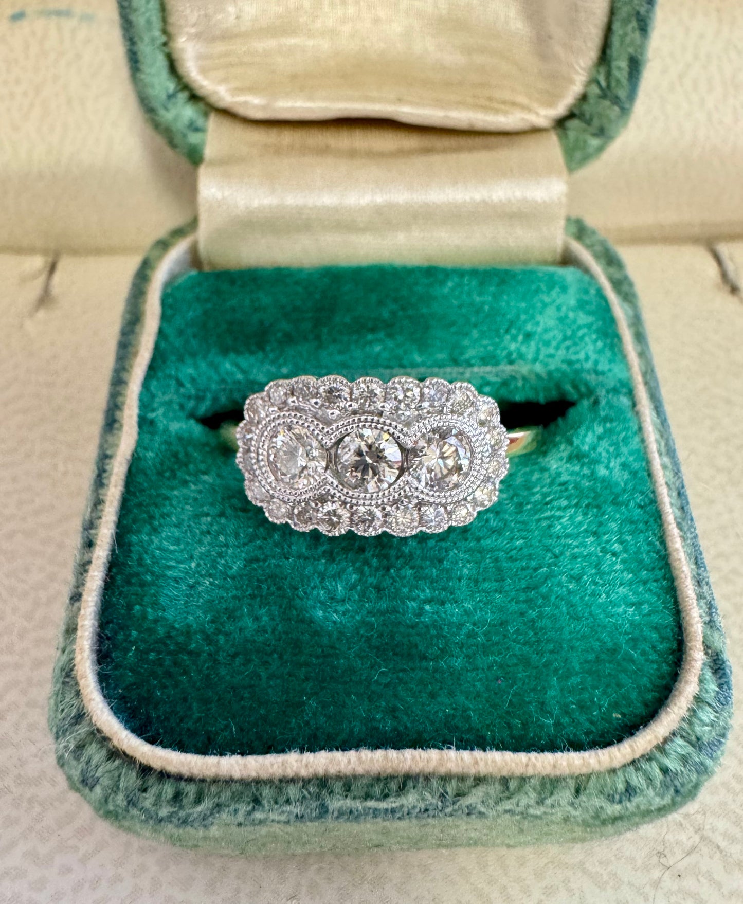 .75ct Diamond 3 stone ring