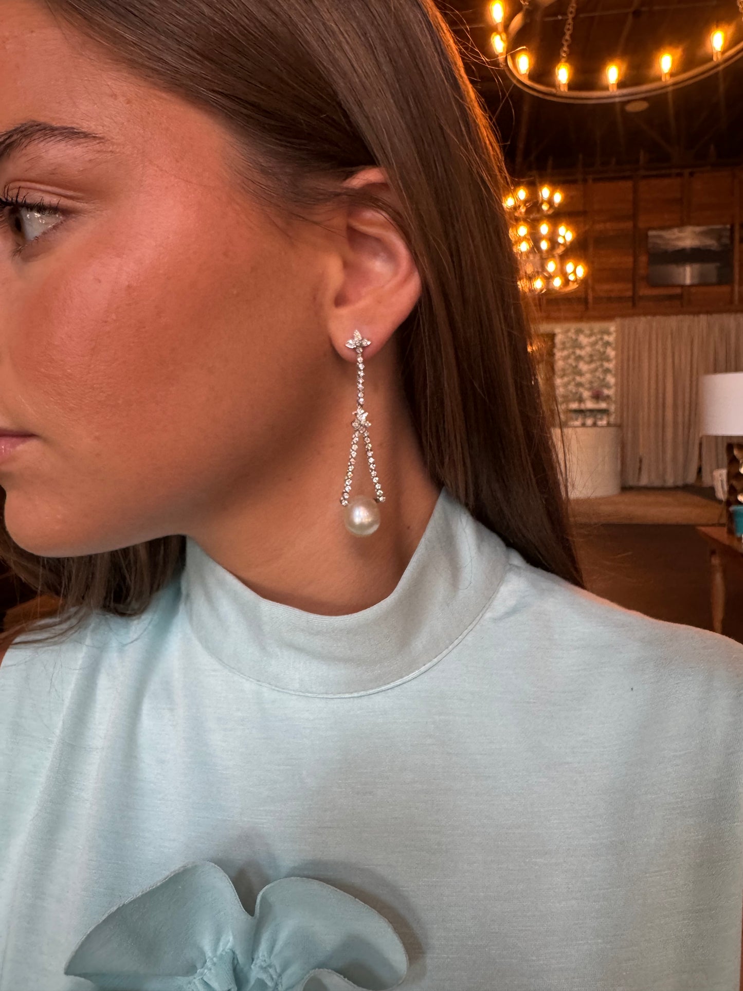 Stunning vintage pearl drops